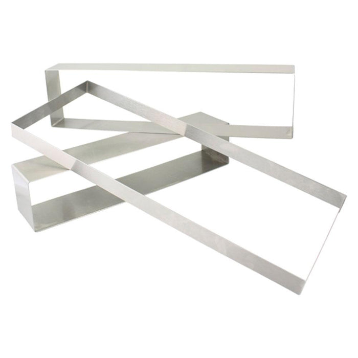 0.5" High Stainless Steel Rectangle Molds