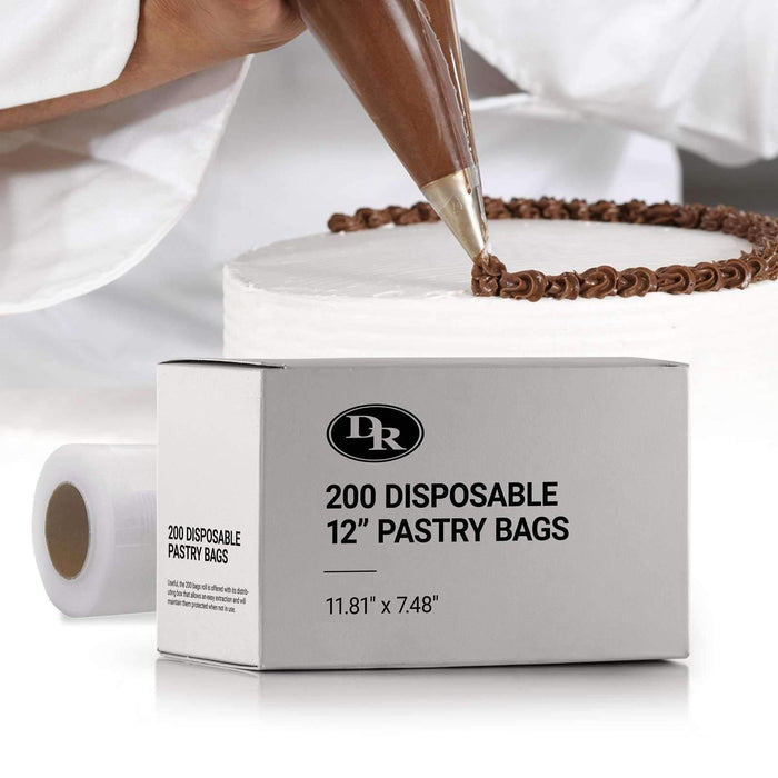 200 Disposable 12" Pastry Bags