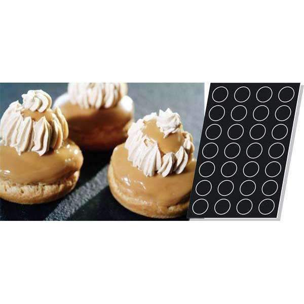Big Choux for Round Eclairs Silicone Mould