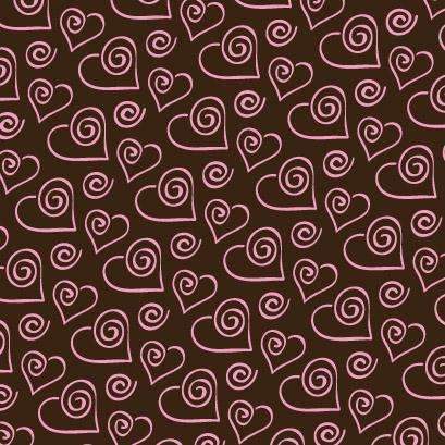 Chocolate Transfer Sheets - Swirling Hearts