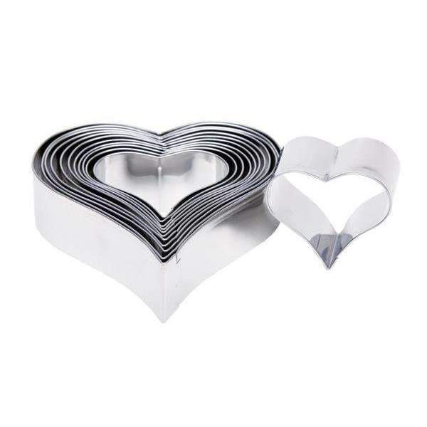 Cutters Set Plain Pointed Hearts