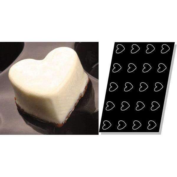 Hearts Silicone Mould - 66 mm -Deep