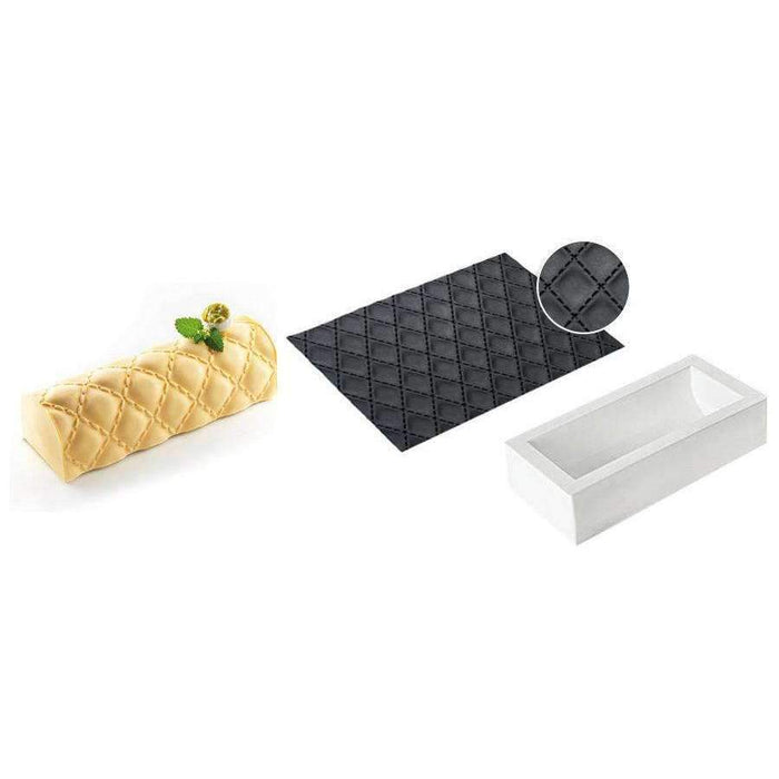Silikomart™ Kit Buche Quilted Silicone Mould