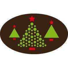 Label Transfer Sheets - Christmas Trees