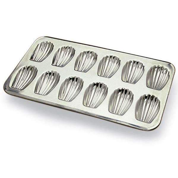 Madeleine Stamped Sheet Heavy Tin Moulds
