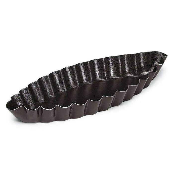 Non-Stick Fluted Oval Boat Moulds