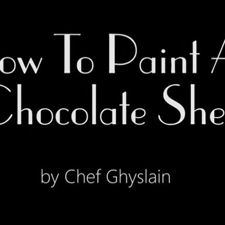 How to Paint a Chocolate Shell by  Ghyslain Chocolatier