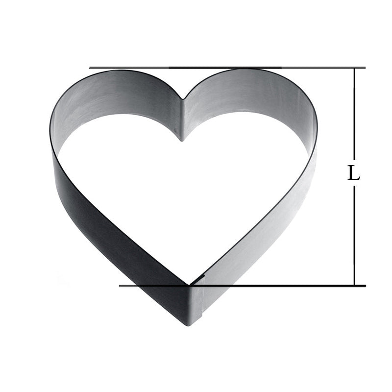 3 1/2" High Heart Mousses & Entremets Molds