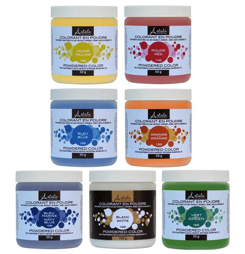 Professional Powdered Chocolate Colors Kit