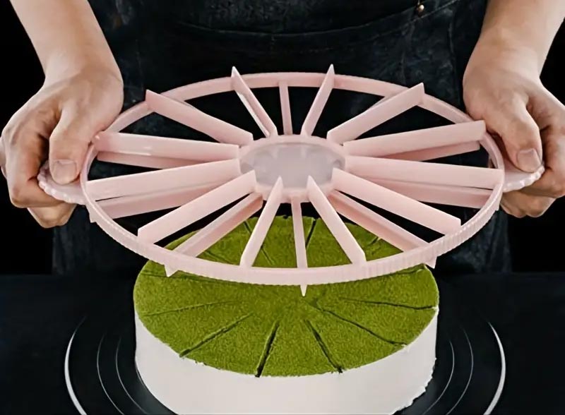 Marqueur de coupe de gâteau en plastique