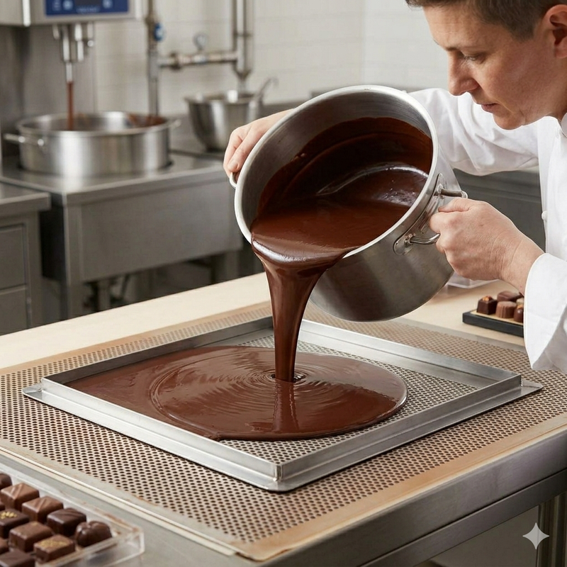 Ensemble de 5 cadres à ganache et confiserie