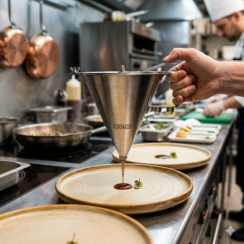 Entonnoir de dépôt de confiserie et de cuisine