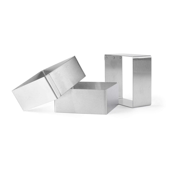 3 Square Frame Molds in Stainless Steel
