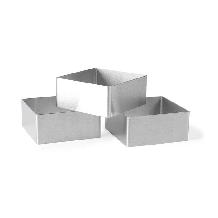 3 Square Frame Molds in Stainless Steel