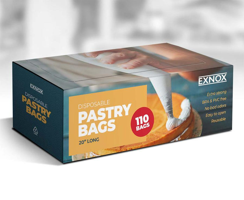 Exnox 110 Sacs à pâtisserie jetables de 20"