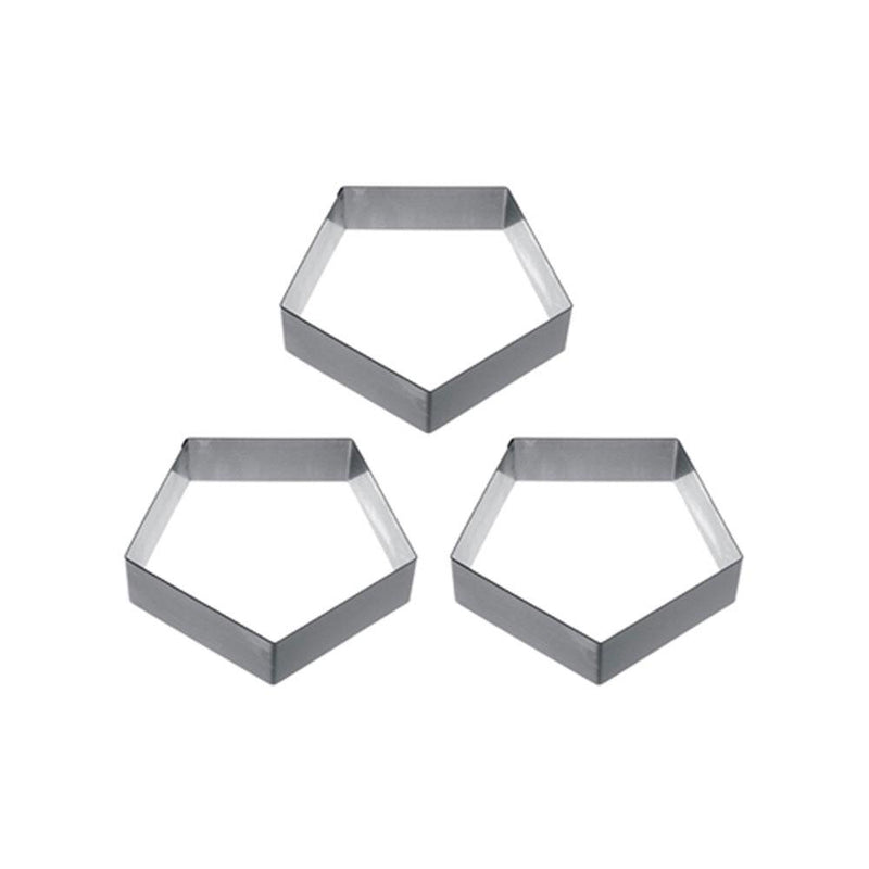 1/2" High Pentagon Mousses & Entremets Molds