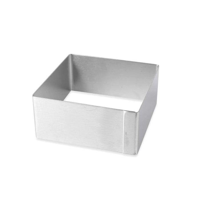 3,5 High Stainless Steel Square Pastry Ring Molds — Design