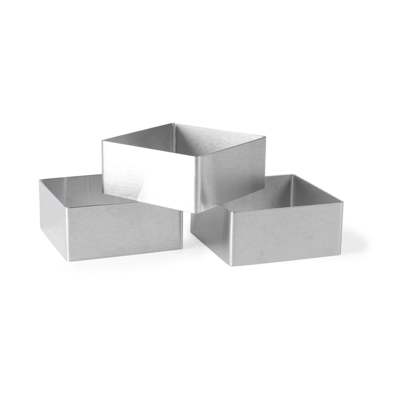 3 Square Frame Molds in Stainless Steel
