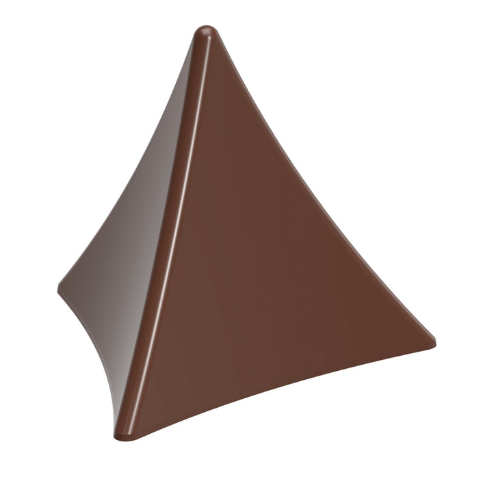 Moule à chocolat pyramide incurvé