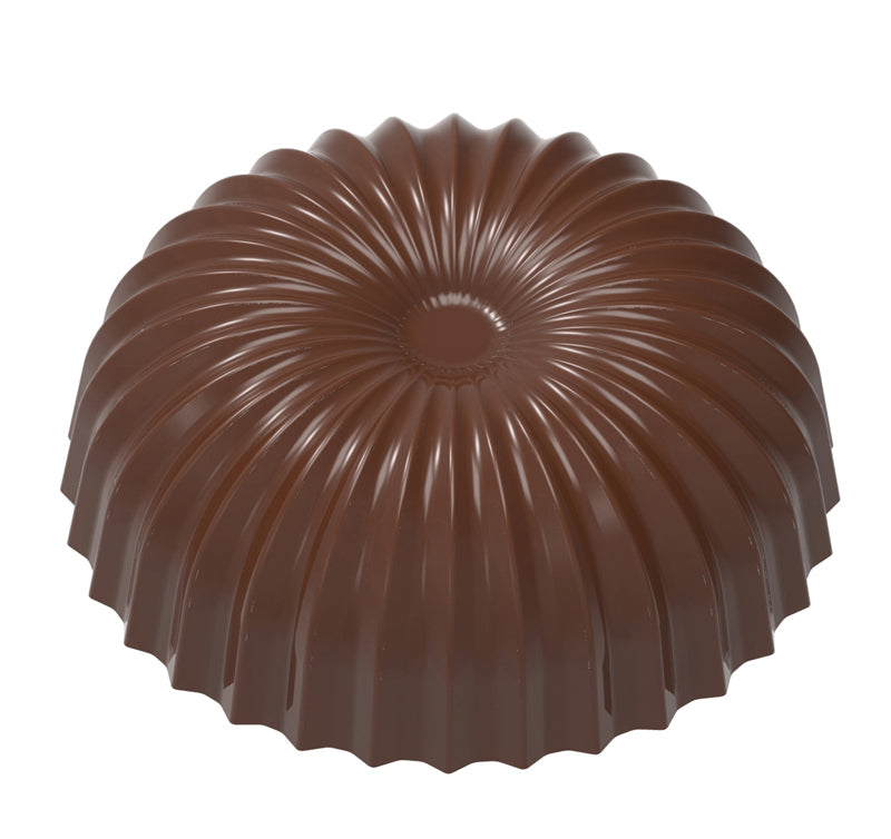 Pleated Half-Sphere Chocolate Mould