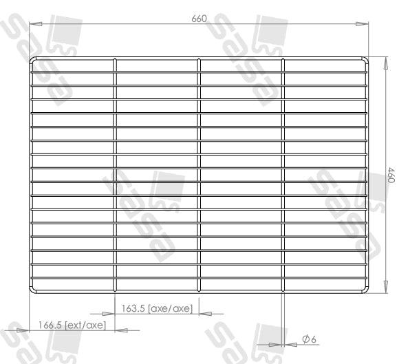 Grille de cuisson professionnelle