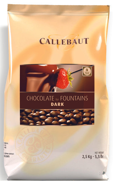 Chocolat noir Callebaut pour fontaines (Boîte de 8x2.5KG)