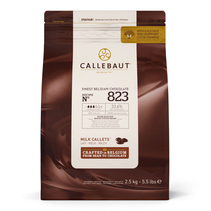 Chocolat au lait Callebaut 823NV