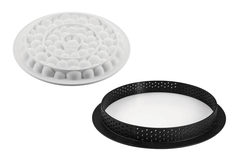 Silikomart™ Kit Tarte Ronde Moule Silicone Bulles