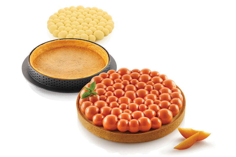 Silikomart™ Kit Tarte Ronde Moule Silicone Bulles