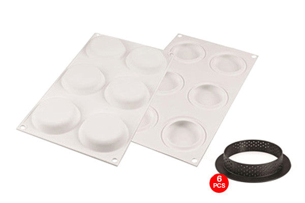 Silikomart™ Kit Tart Ring Round Silicone Mould