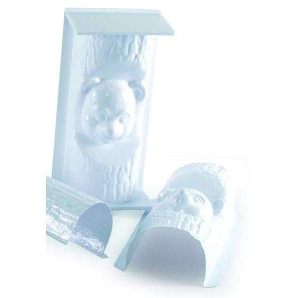 Moule en plastique de forme de journal de visage d'ours