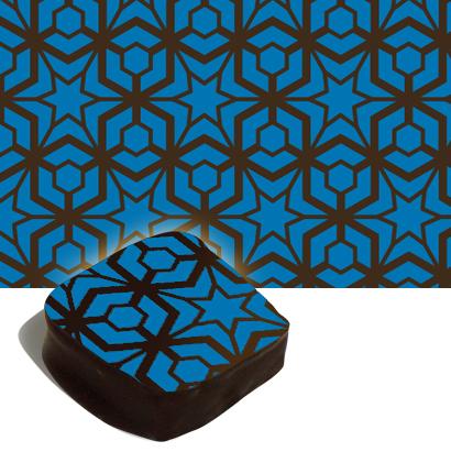 Blue Sacred Geometry Transfer Sheet