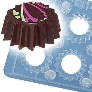 Chocolate Magnet Moulds Starry Rosettes