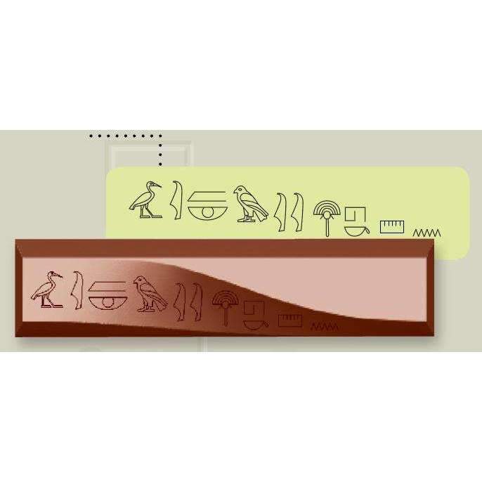 Moule à chocolat à barre de hiéroglyphe égyptien 33g