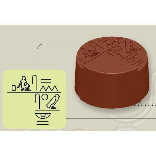Chocolate Mould Egyptian Hieroglyph Round Bonbons