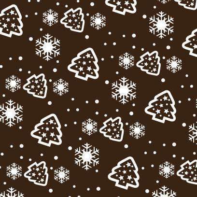 Feuilles de transfert au chocolat - Christmas Sky