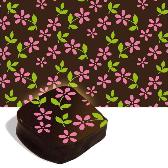 Chocolate Transfer Sheets - Flowers