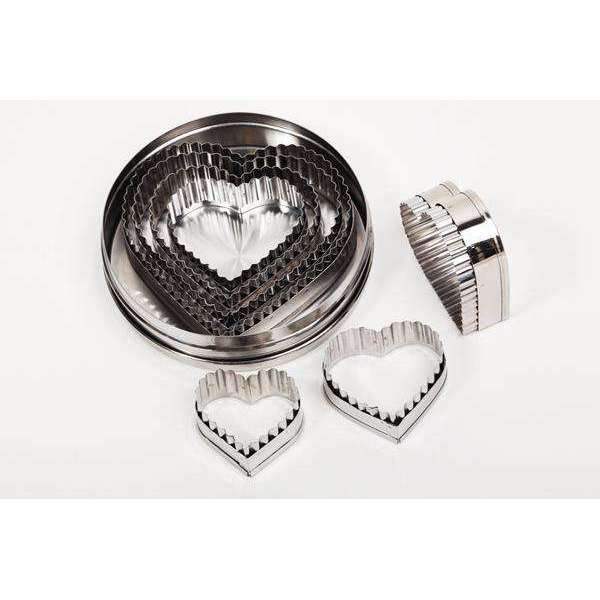 Cutters Set Flutted Heart