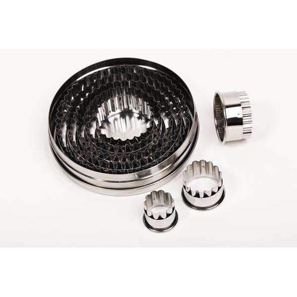 Cutters Set Flutted Round