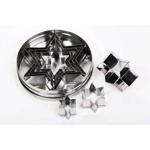 Cutters Set Plain 6 Tip Stars