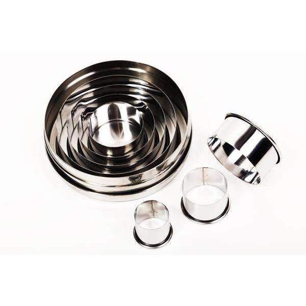 Cutters Set Plain Round 9 pieces