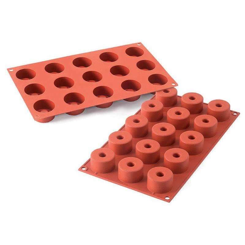 Silikomart™ Cylinder with a hole Silicone Mould