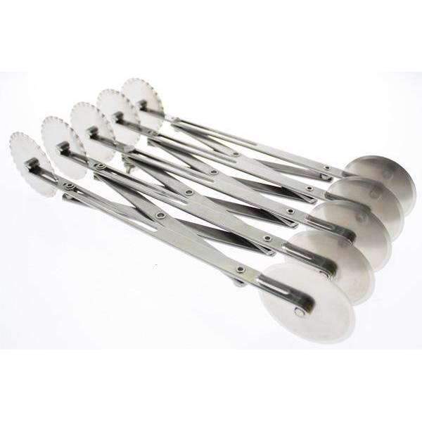 Cutter extensible double face à 5 roues (droit/cannelé)