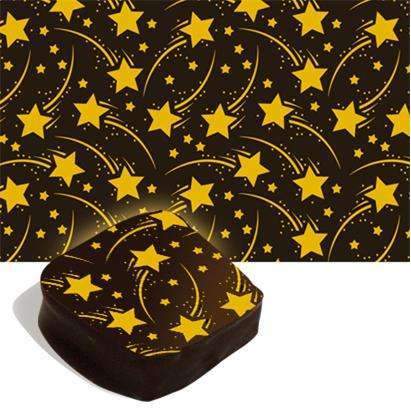Chocolate Transfer Sheet of Christmas pattern ,Mixed Chocolate