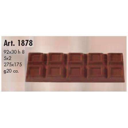 Moule à chocolat pour barre de décoration avec lignes encadrées, 20 g