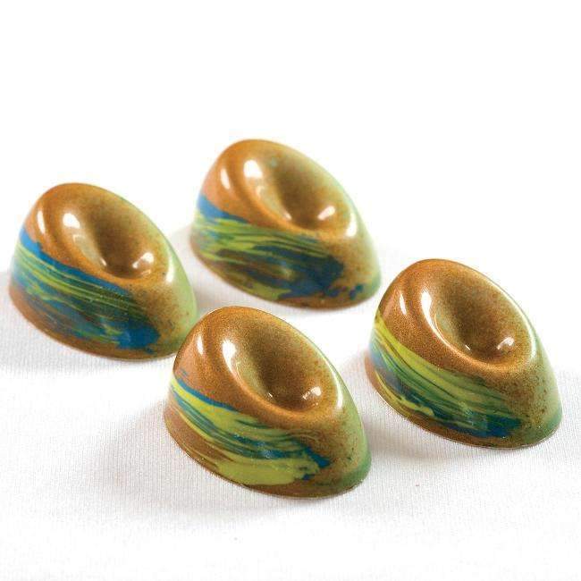 Moule à chocolat ovale creux