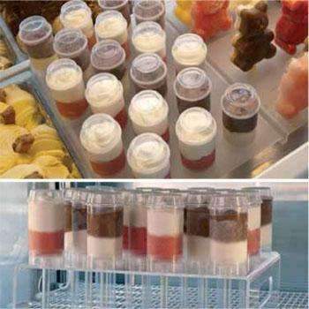 Présentoir de tube de crème glacée