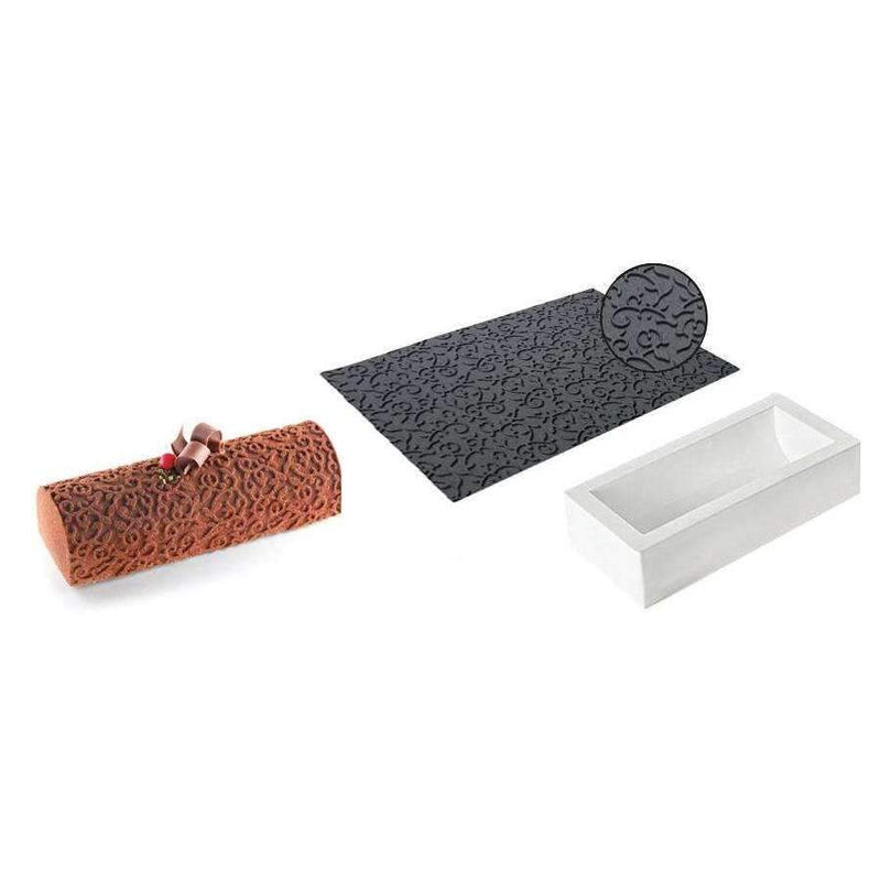 Silikomart™ Kit Buche Arabesque Silicone Mould