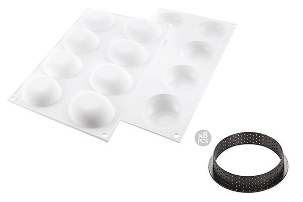 Silikomart™ Kit Tart Ring Palet Silicone Mould