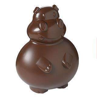 Grand moule à chocolat hippopotame